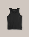 Playera Tank Slim Negra,NEGRO